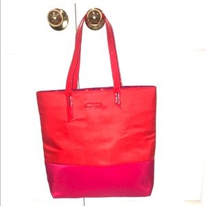 New Lancôme Red Pink Tote Bag Handbag